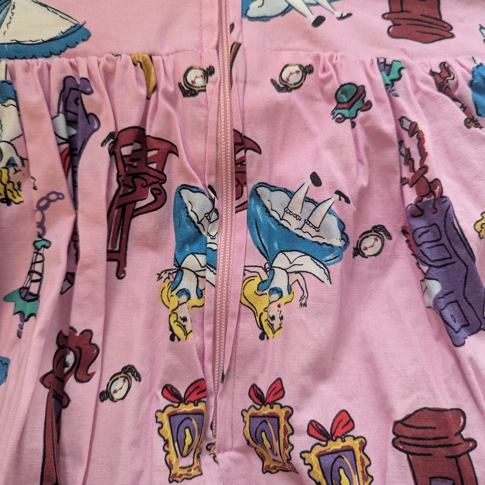 Disney A-Line Pink and Brown Midi Skirt - Picture 3 of 7